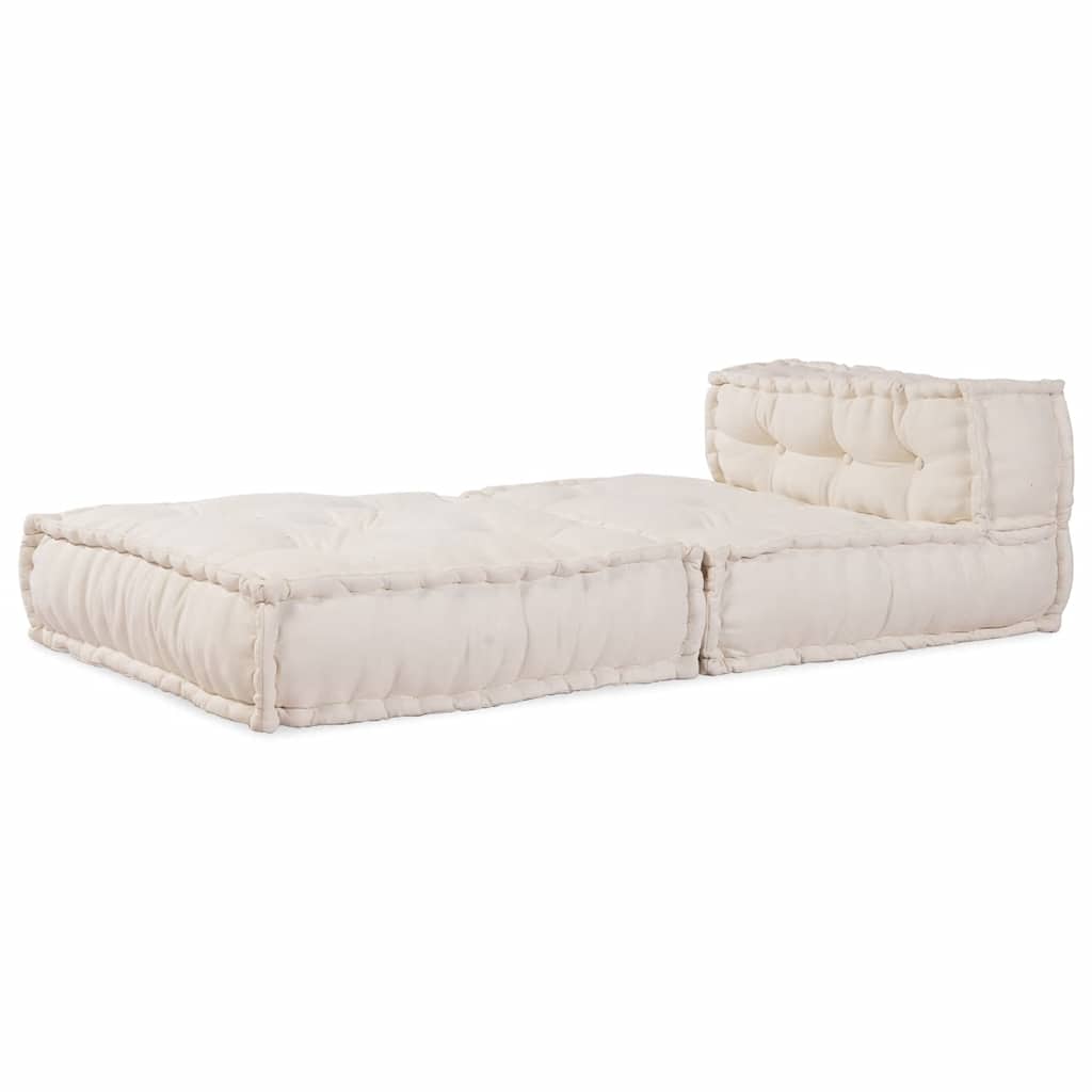 vidaXL Unitatea de sofa modulară crem 70x70x54 țesătură
