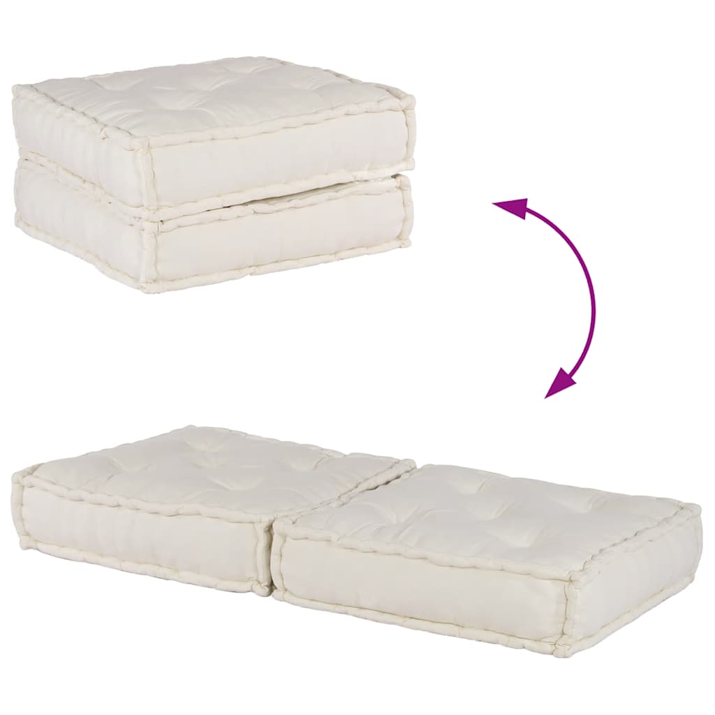 vidaXL Unitatea de sofa modulară crem 70x70x36 țesătură