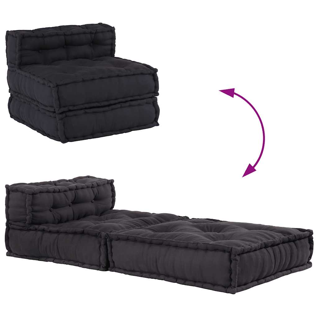 vidaXL Puf modular Antracit 70x70x54 Material