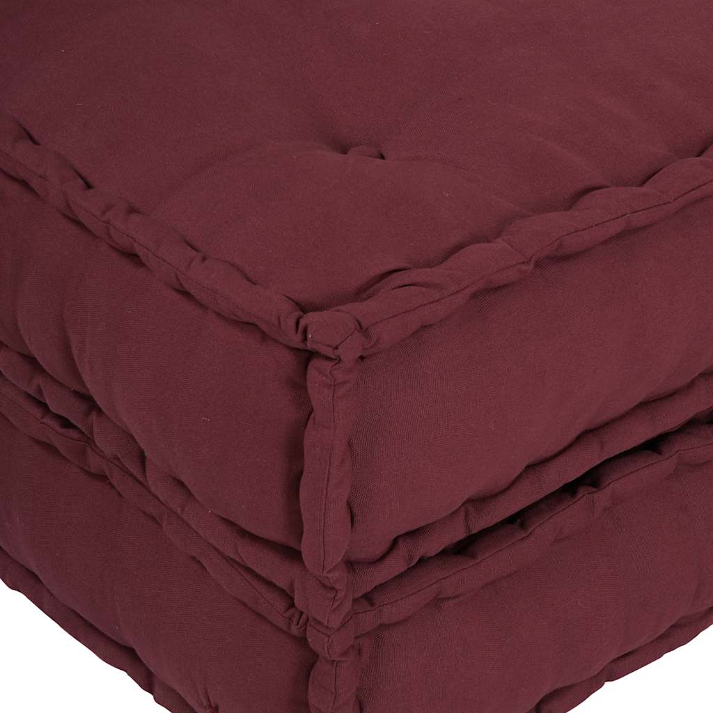 vidaXL Puf modular Maroon 70x70x36 țesătură vidaXL Puf modular Maroon 70x70x36 țesătură