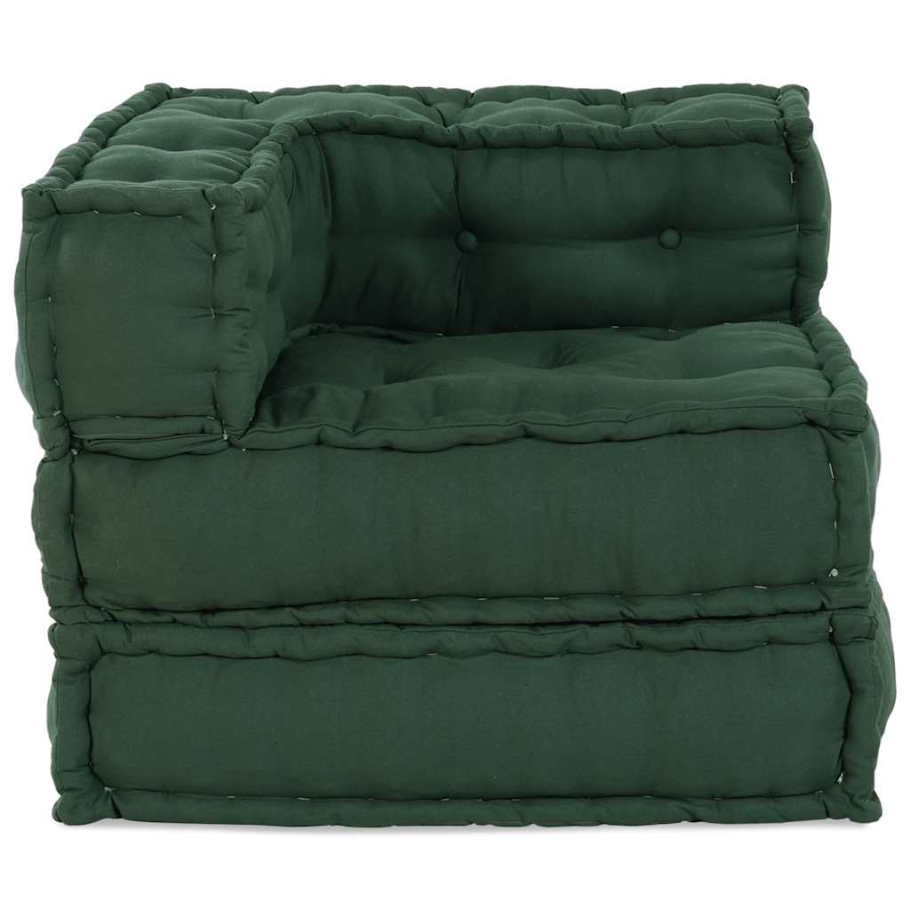vidaXL Unitatea de sofa modulară verde 70x70x54 țesătură