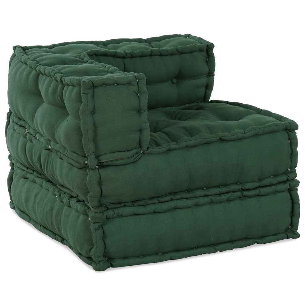 vidaXL Unitatea de sofa modulară verde 70x70x54 țesătură