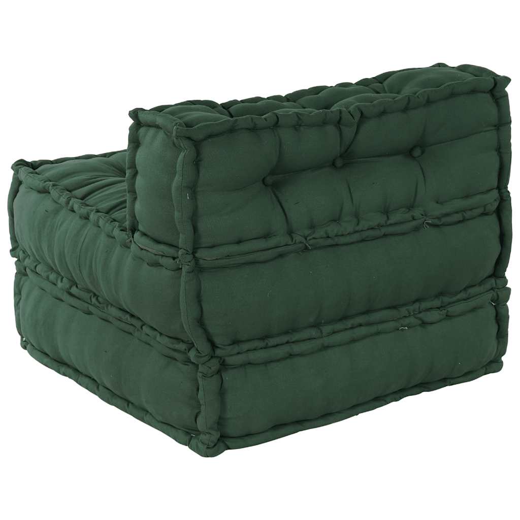 vidaXL Puf modular verde 70x70x54 țesătură vidaXL Puf modular verde 70x70x54 țesătură