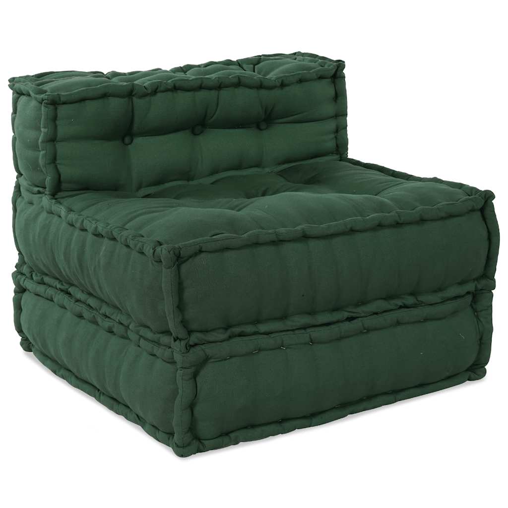 vidaXL Puf modular verde 70x70x54 țesătură vidaXL Puf modular verde 70x70x54 țesătură