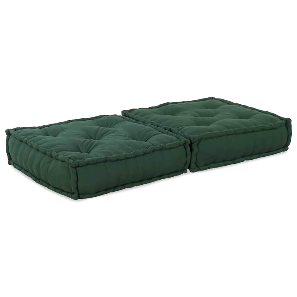 vidaXL Puf modular verde 70x70x36 țesătură