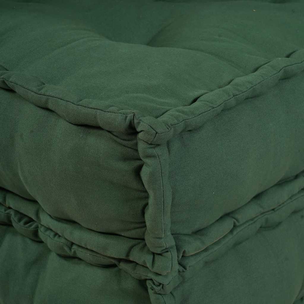 vidaXL Puf modular verde 70x70x36 țesătură
