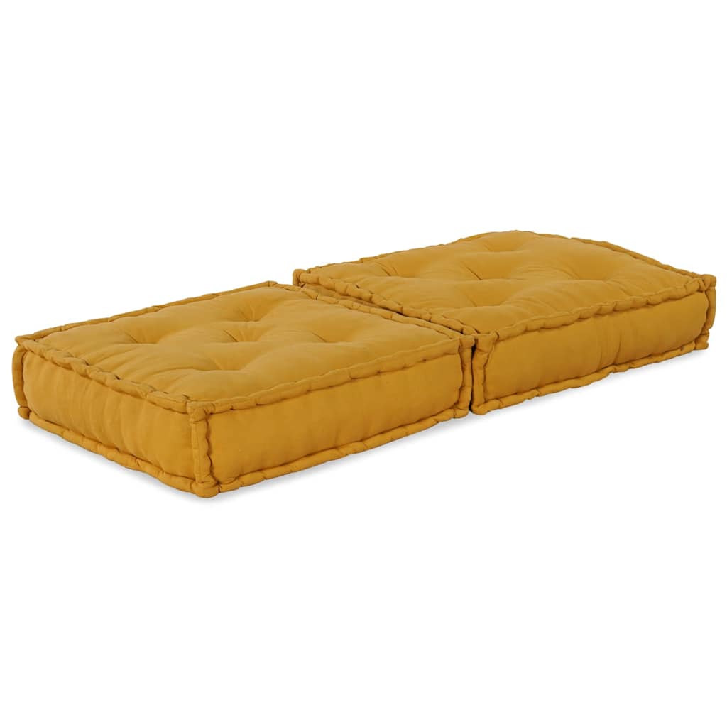 vidaXL Unitatea de sofa modulară galben 70x70x36 țesătură