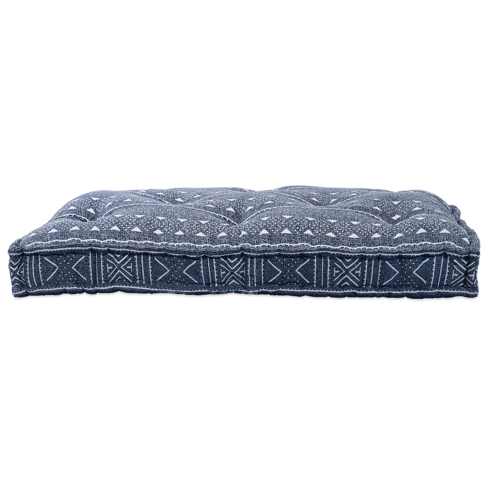 vidaXL Pernă pentru Canapea Pallet Imprimare Indigo 120 x 80 x 12 cm