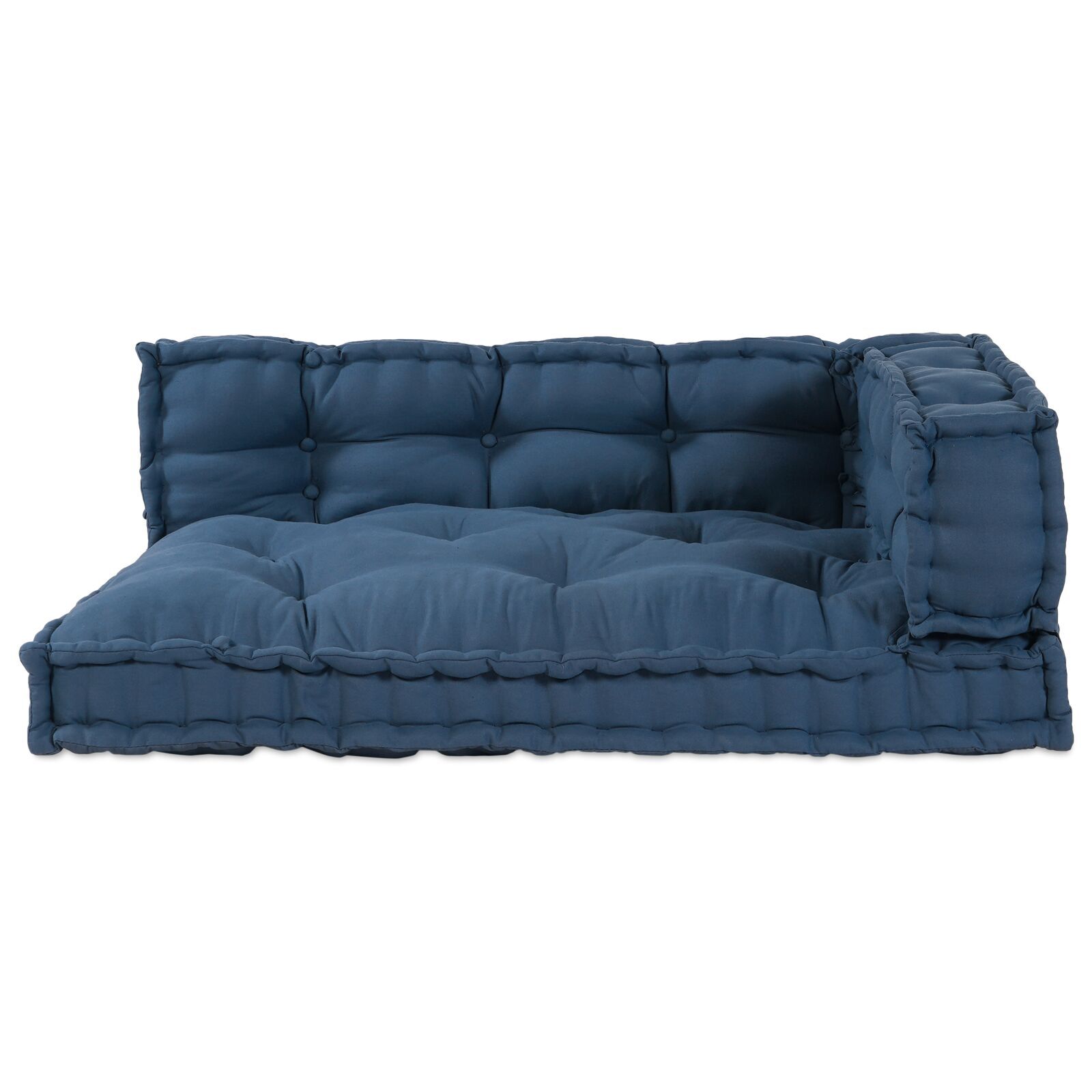 vidaXL Perna din paleți 3 pcs Indigo Standard Bumbac vidaXL Perna din paleți 3 pcs Indigo Standard Bumbac