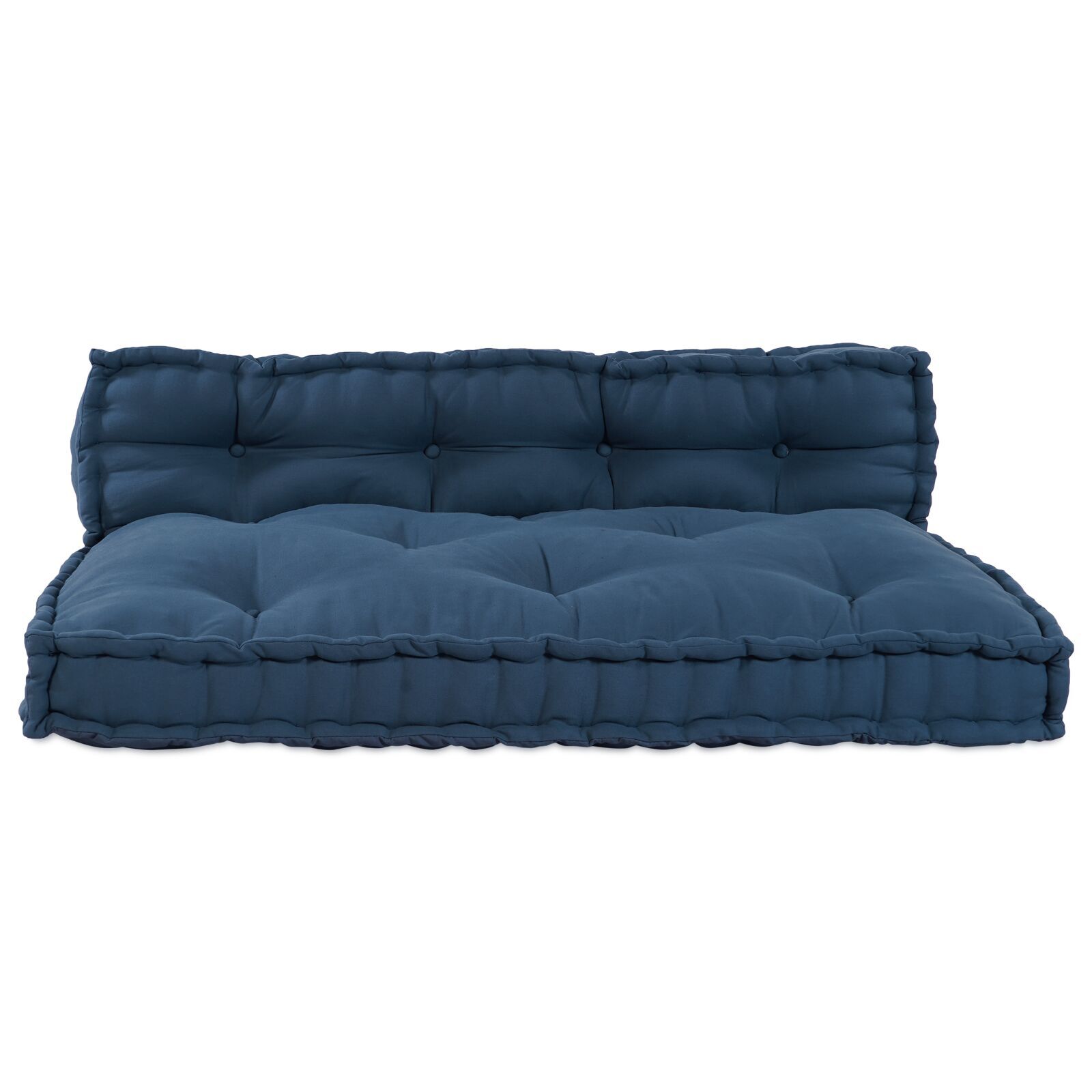 vidaXL Perna din paleți 2 pcs Indigo 60 x 40 cm Bumbac vidaXL Perna din paleți 2 pcs Indigo 60 x 40 cm Bumbac