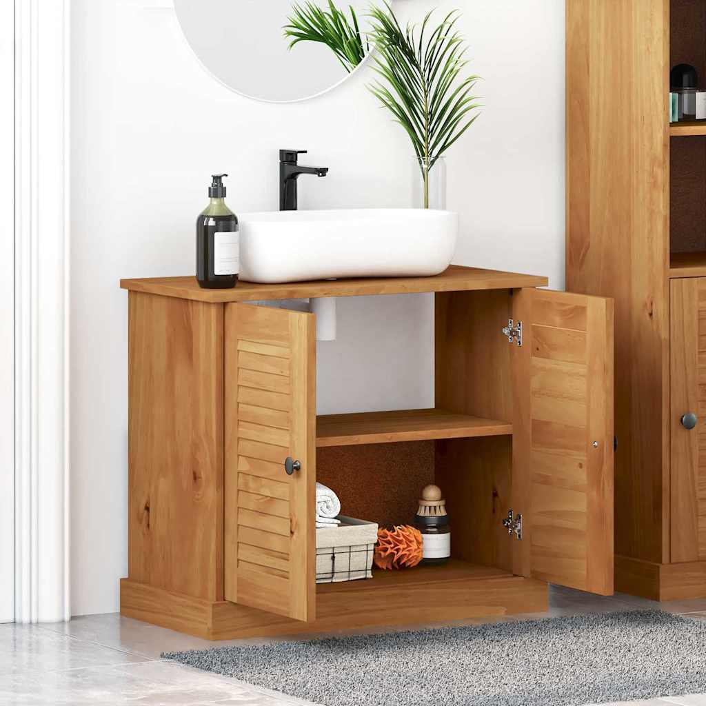 vidaXL Unități de vanitate pentru baie maro miere 67.5 x 34 x 59 cm vidaXL Unități de vanitate pentru baie maro miere 67.5 x 34 x 59 cm