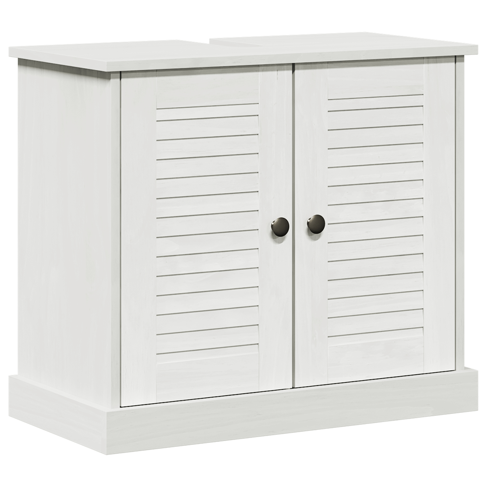 vidaXL Cabinet pentru chiuvetă "VIGO" cu uși, 67.5x34x59 cm, făcut din lemn de pin masiv. vidaXL Cabinet pentru chiuvetă "VIGO" cu uși, 67.5x34x59 cm, făcut din lemn de pin masiv.