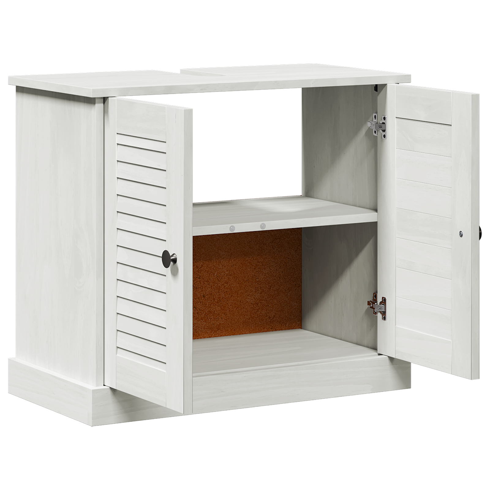 vidaXL Cabinet pentru chiuvetă "VIGO" cu uși, 67.5x34x59 cm, făcut din lemn de pin masiv. vidaXL Cabinet pentru chiuvetă "VIGO" cu uși, 67.5x34x59 cm, făcut din lemn de pin masiv.