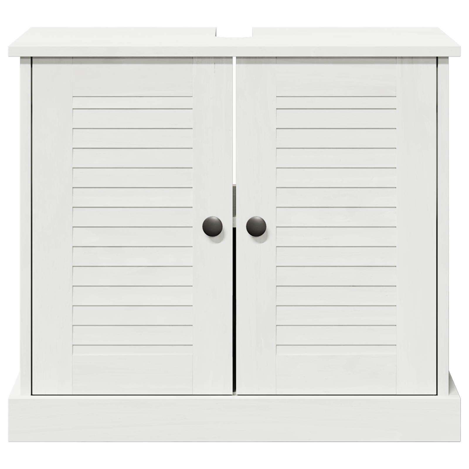 vidaXL Cabinet pentru chiuvetă "VIGO" cu uși, 67.5x34x59 cm, făcut din lemn de pin masiv. vidaXL Cabinet pentru chiuvetă "VIGO" cu uși, 67.5x34x59 cm, făcut din lemn de pin masiv.