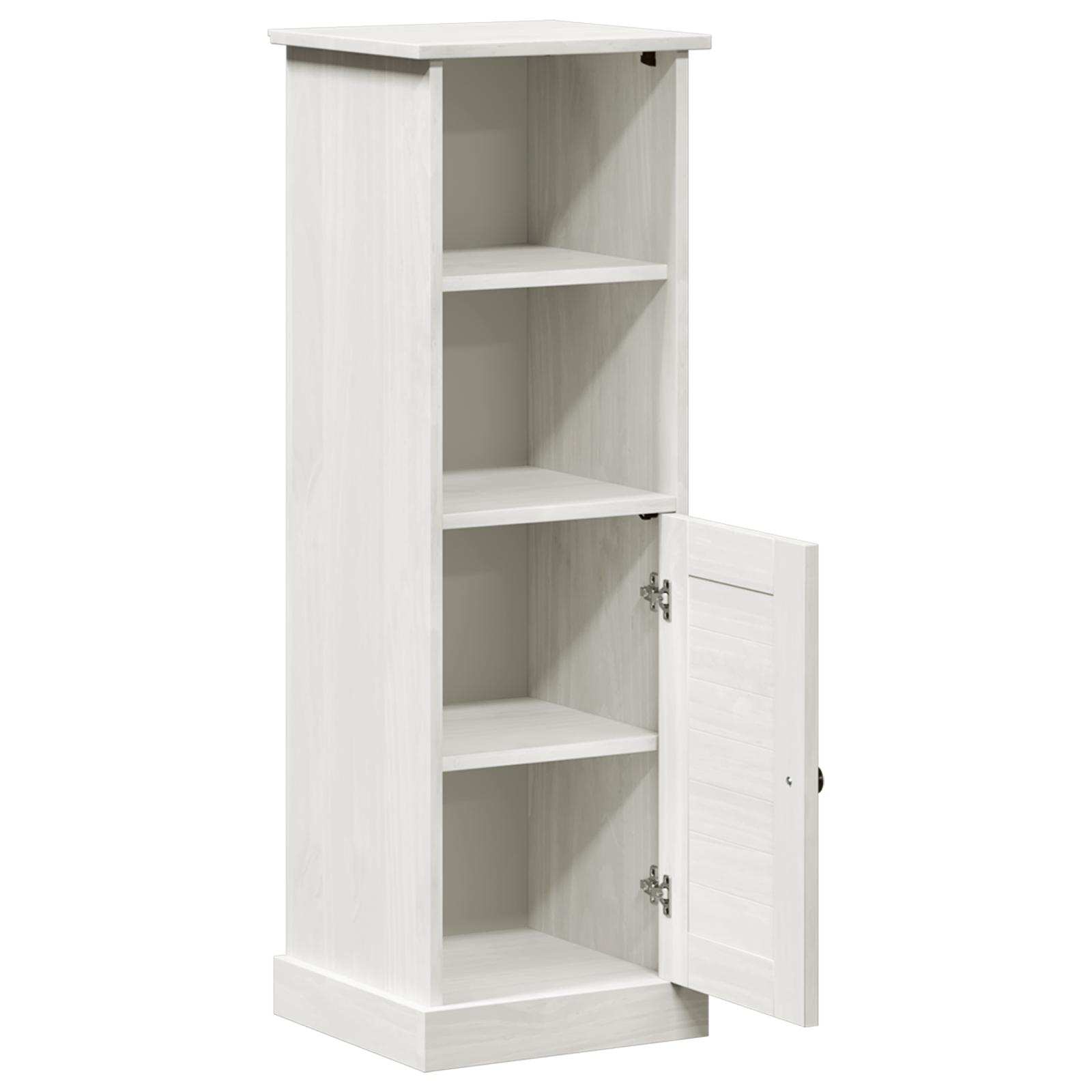 vidaXL Dulap de Baie Alb 37 x 34 x 110 cm Lemn masiv de pin vidaXL Dulap de Baie Alb 37 x 34 x 110 cm Lemn masiv de pin