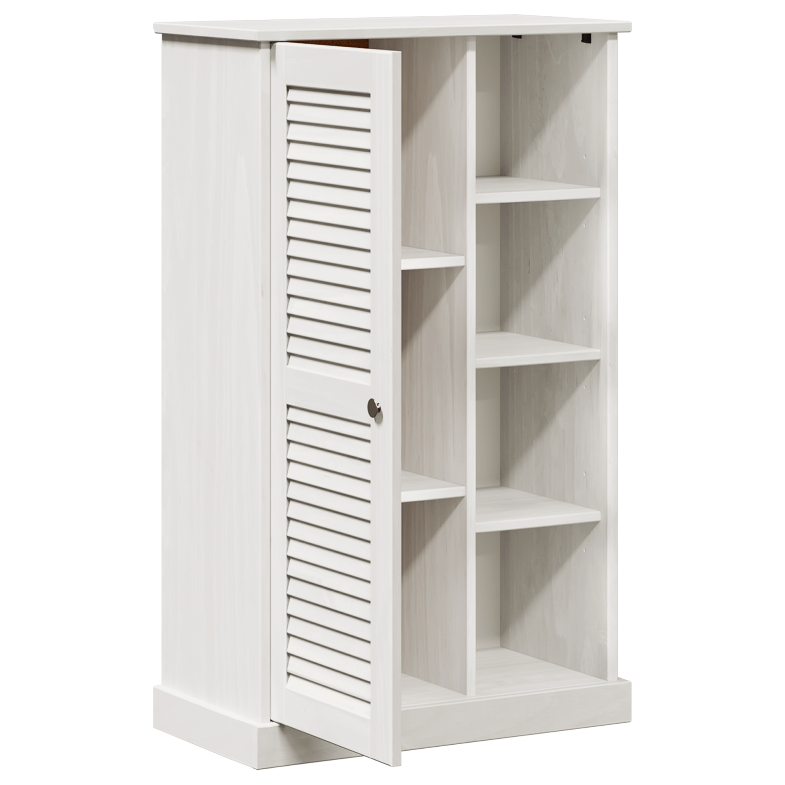 vidaXL Dulap de Baie Alb 68 x 34 x 110 cm Lemn masiv de pin vidaXL Dulap de Baie Alb 68 x 34 x 110 cm Lemn masiv de pin