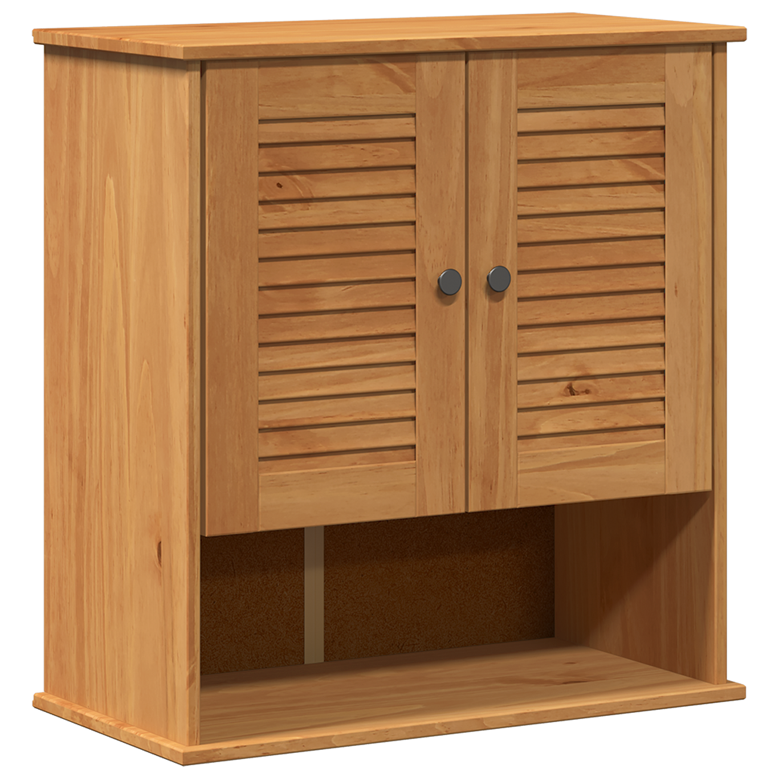 vidaXL Cabinet de baie montat pe perete cu depozitare Culoare Miel vidaXL Cabinet de baie montat pe perete cu depozitare Culoare Miel
