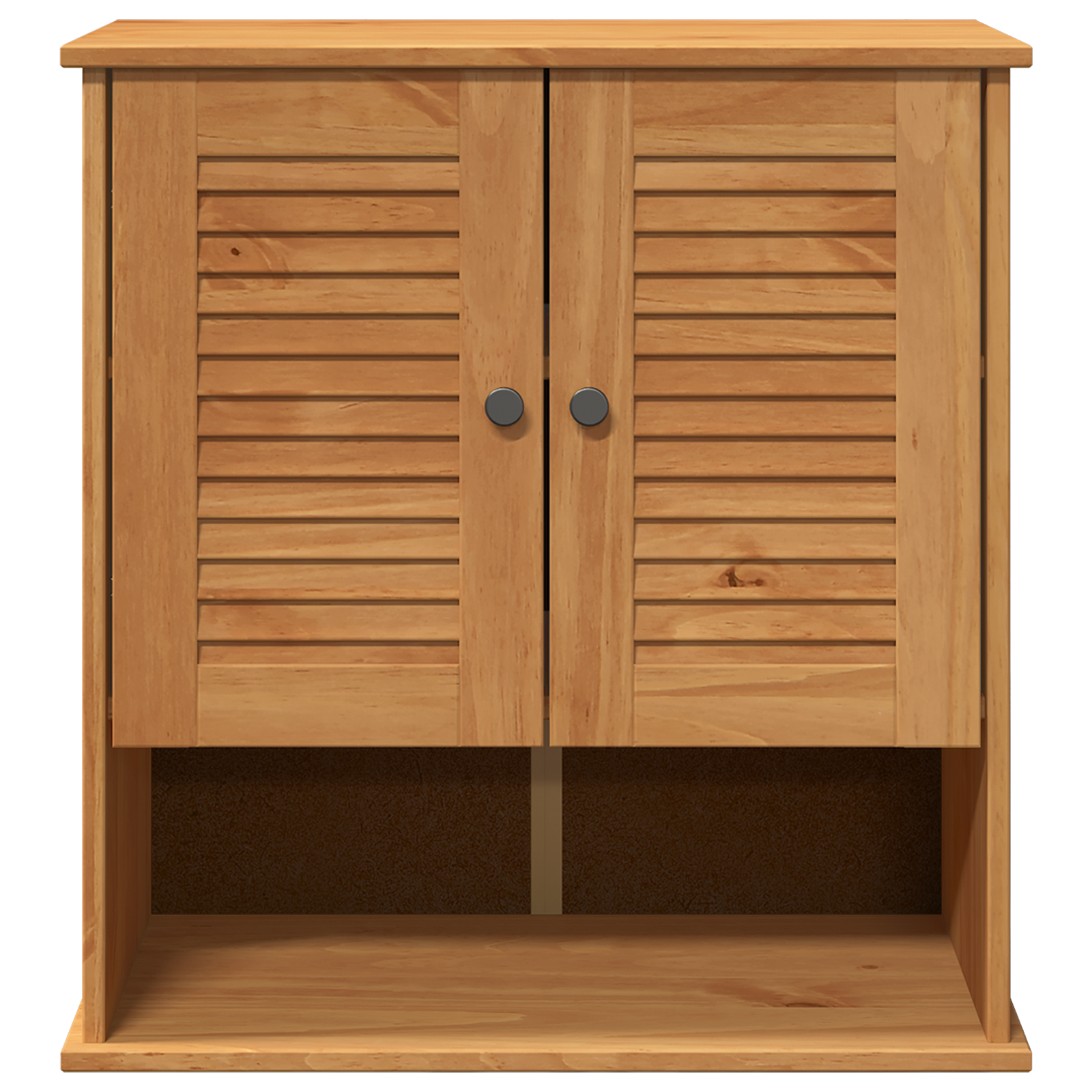 vidaXL Cabinet de baie montat pe perete cu depozitare Culoare Miel vidaXL Cabinet de baie montat pe perete cu depozitare Culoare Miel