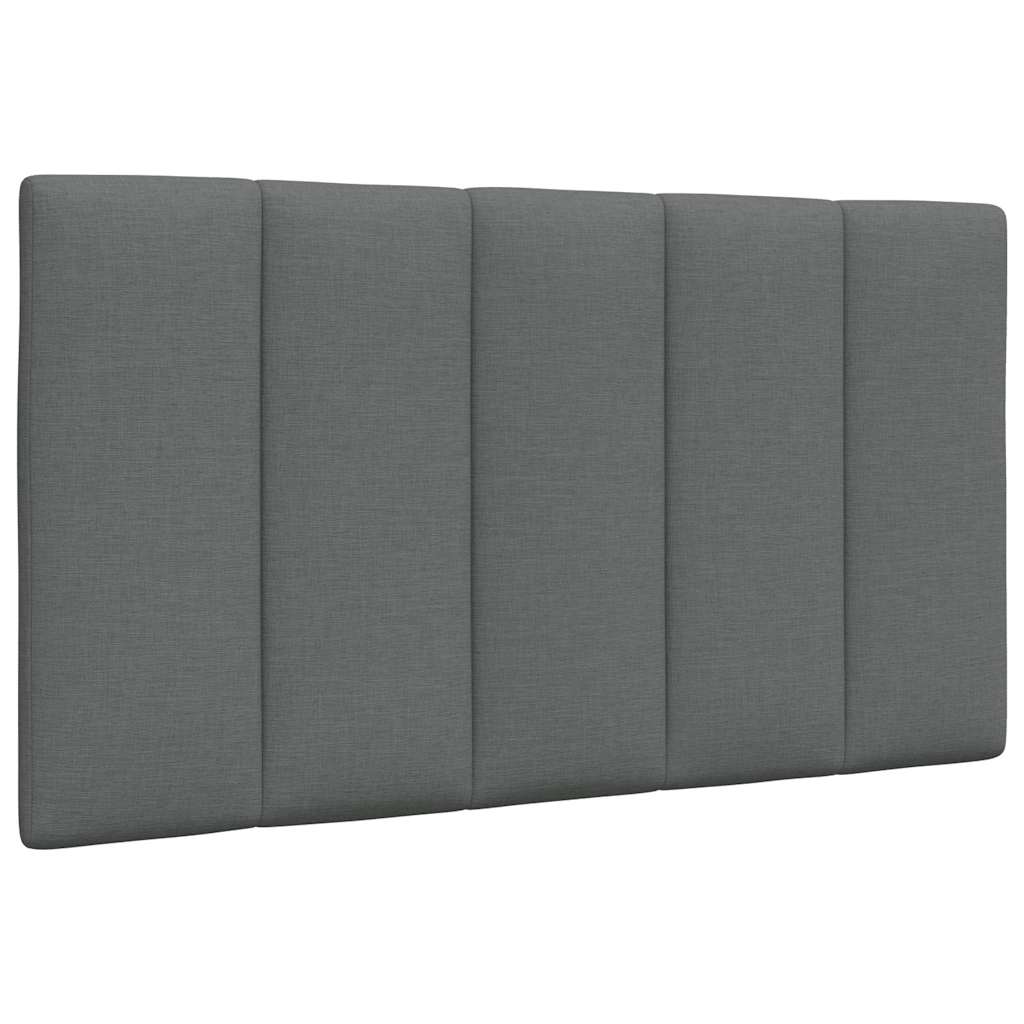 vidaXL Pernă pentru tăblie de pat, gri închis, 80 cm, material textil vidaXL Pernă pentru tăblie de pat, gri închis, 80 cm, material textil
