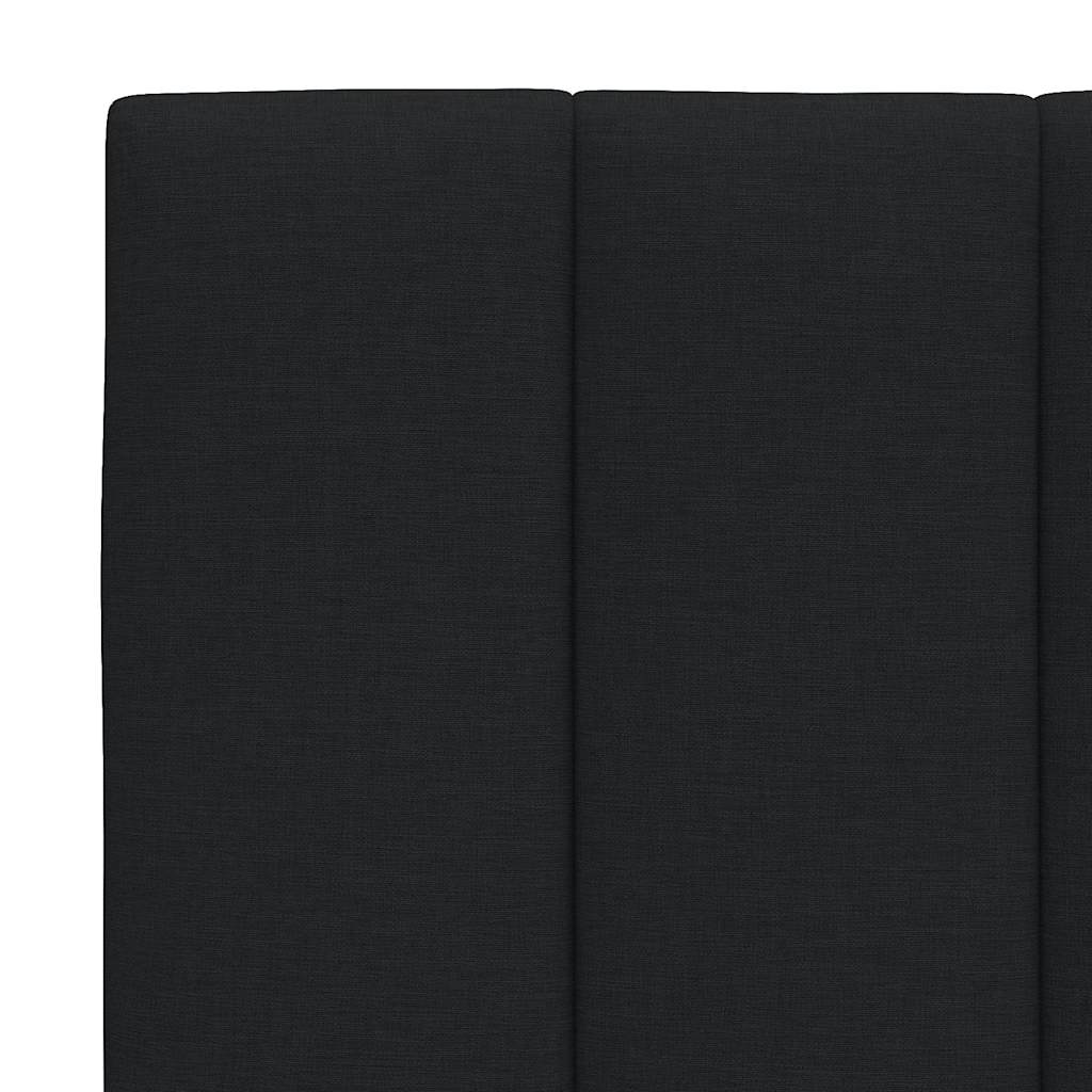 vidaXL Pernă pentru tăblie de pat, negru, 80 cm, material textil