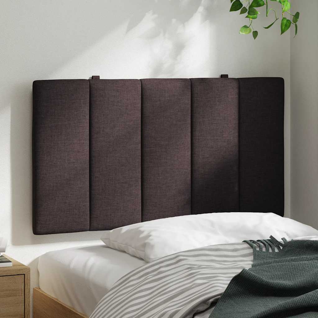 vidaXL Pernă pentru tăblie de pat maro închis, 80 cm, material textil vidaXL Pernă pentru tăblie de pat maro închis, 80 cm, material textil