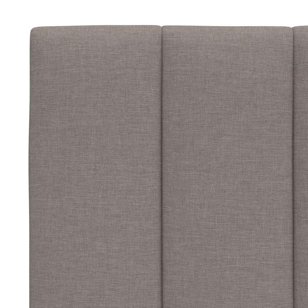 vidaXL Pernă pentru tăblie de pat, gri taupe, 80 cm, material textil vidaXL Pernă pentru tăblie de pat, gri taupe, 80 cm, material textil