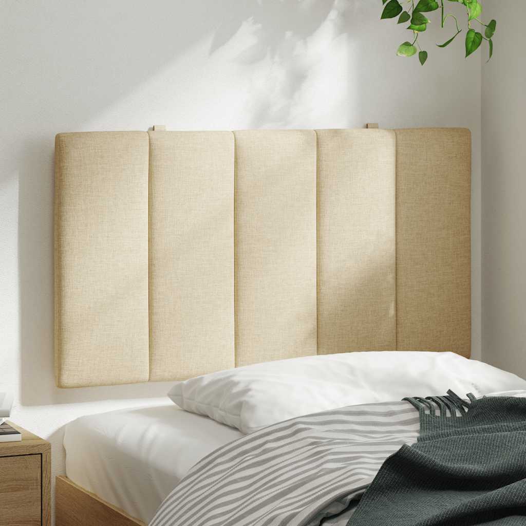vidaXL Pernă pentru tăblie de pat, crem, 80 cm, material textil