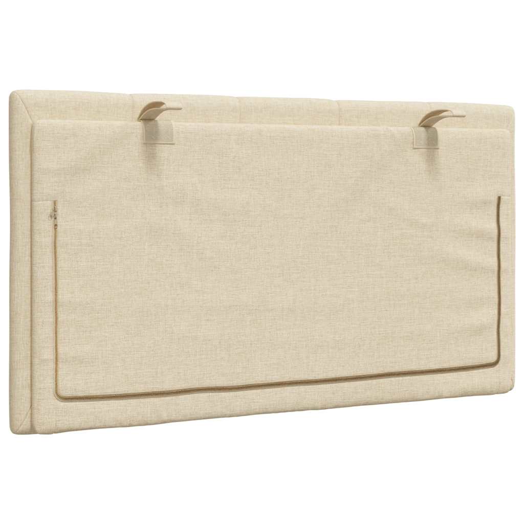 vidaXL Pernă pentru tăblie de pat, crem, 80 cm, material textil