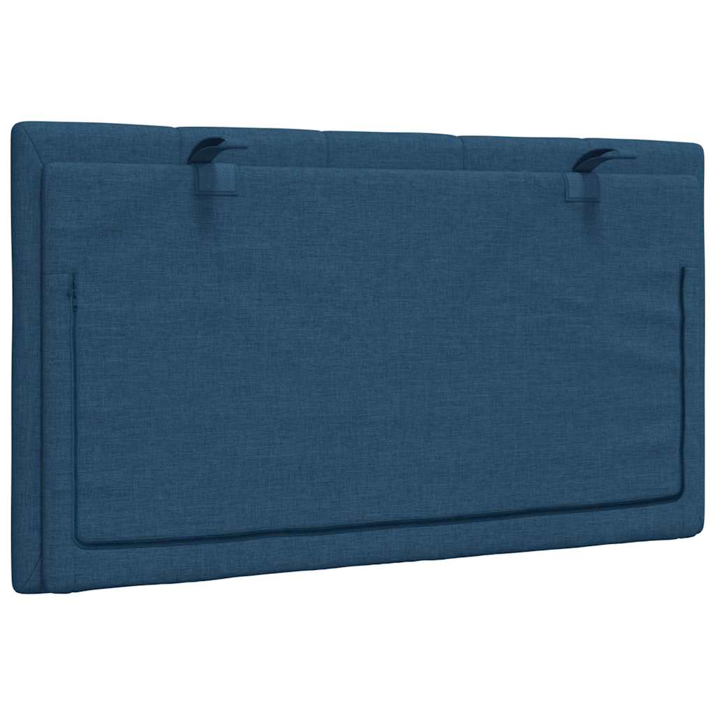 vidaXL Pernă pentru tăblie de pat, Hanko, albastru, 80 cm, material textil