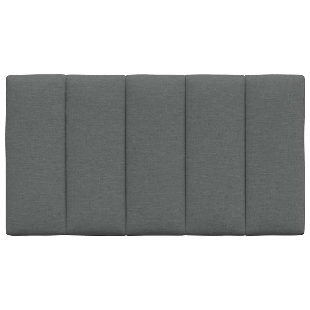 vidaXL Pernă pentru tăblie de pat, gri închis, 90 cm, material textil vidaXL Pernă pentru tăblie de pat, gri închis, 90 cm, material textil