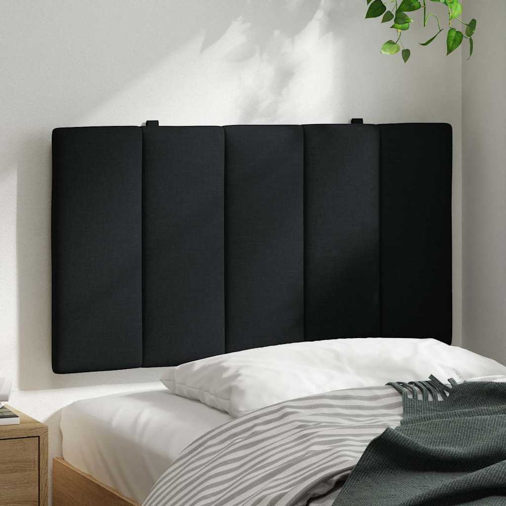 vidaXL Pernă pentru tăblie de pat, negru, 90 cm, material textil