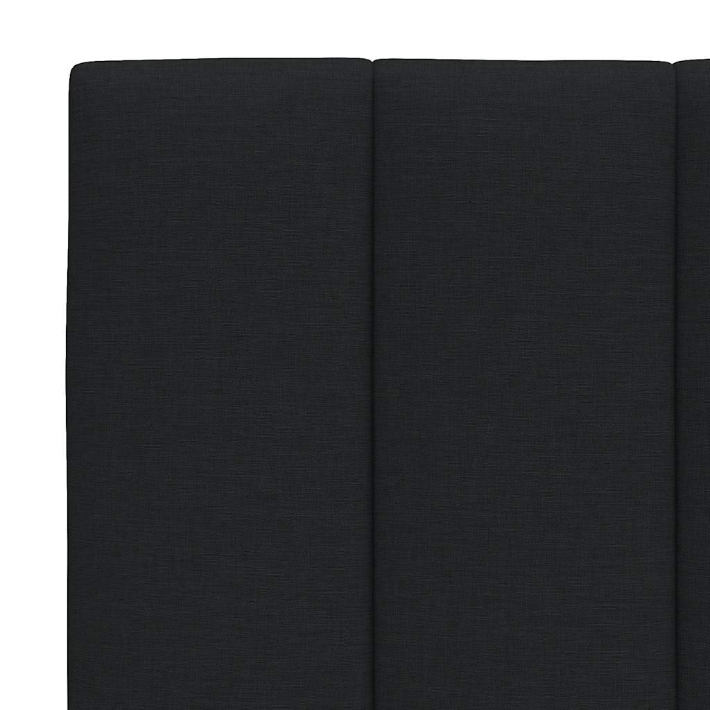 vidaXL Pernă pentru tăblie de pat, negru, 90 cm, material textil