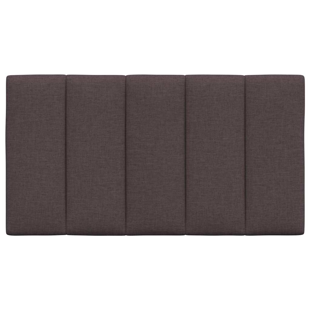 vidaXL Pernă pentru tăblie de pat maro închis, 90 cm, material textil vidaXL Pernă pentru tăblie de pat maro închis, 90 cm, material textil