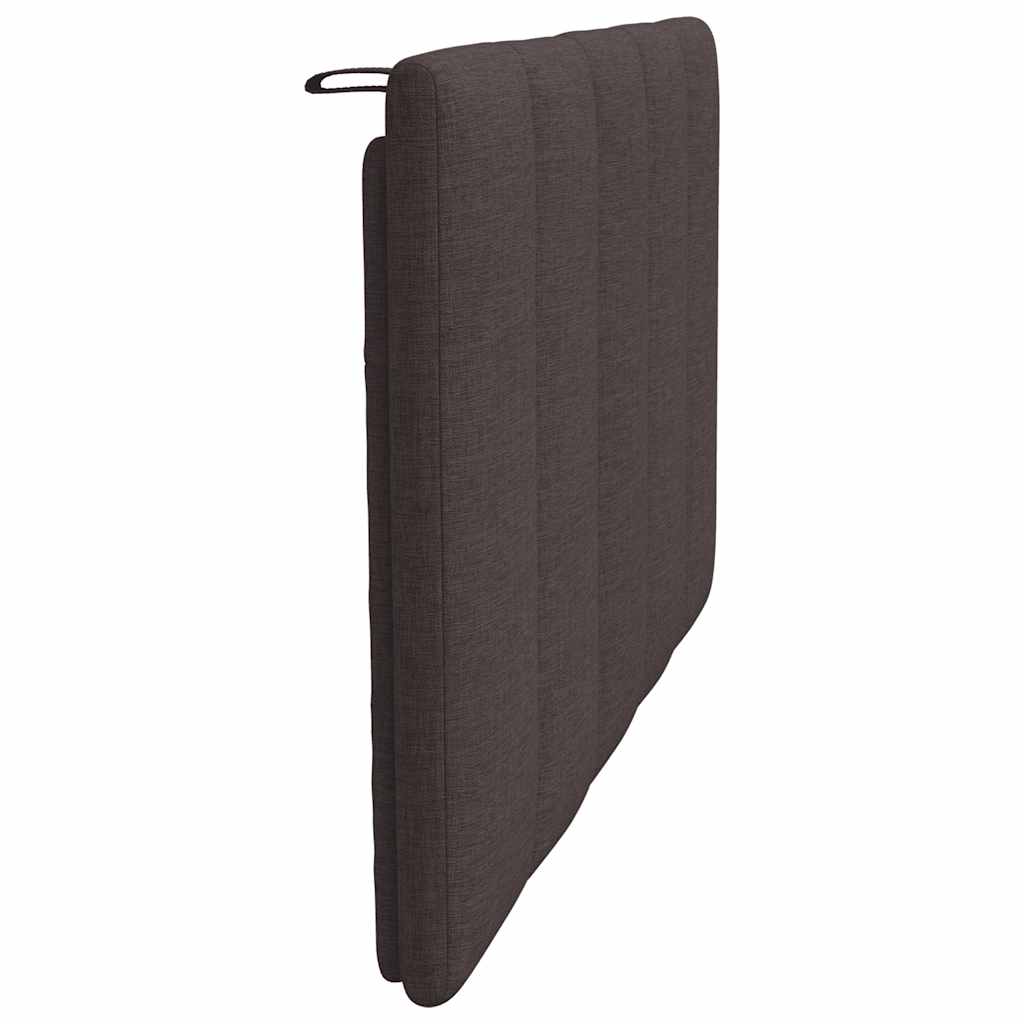 vidaXL Pernă pentru tăblie de pat maro închis, 90 cm, material textil vidaXL Pernă pentru tăblie de pat maro închis, 90 cm, material textil