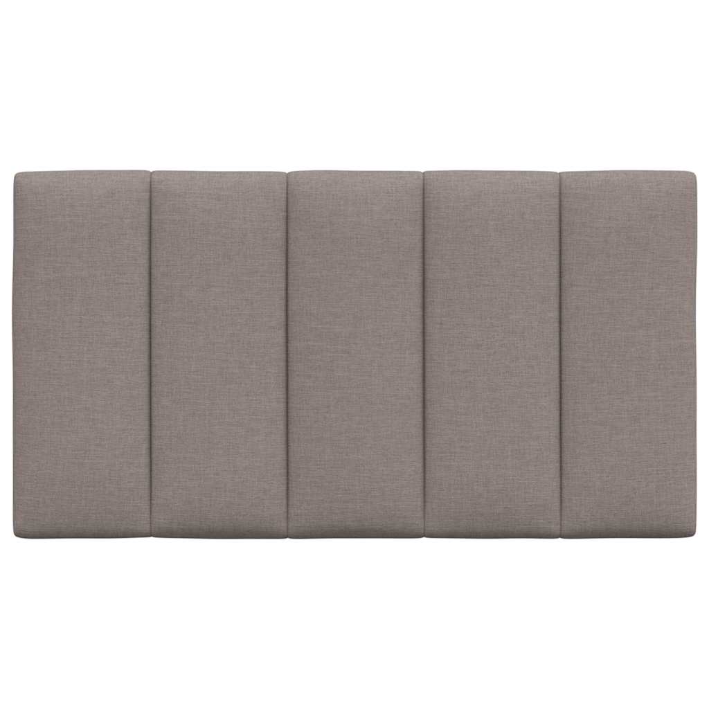 vidaXL Pernă pentru tăblie de pat, gri taupe, 90 cm, material textil vidaXL Pernă pentru tăblie de pat, gri taupe, 90 cm, material textil