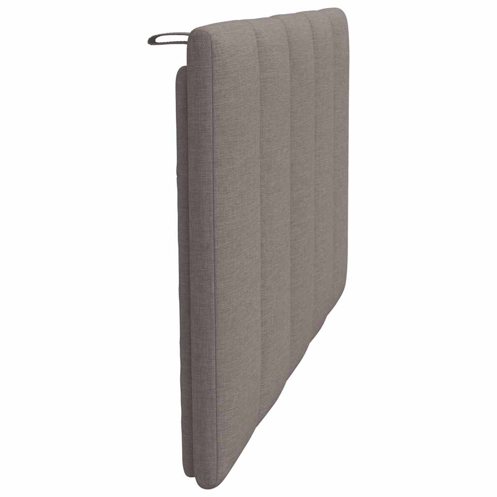 vidaXL Pernă pentru tăblie de pat, gri taupe, 90 cm, material textil vidaXL Pernă pentru tăblie de pat, gri taupe, 90 cm, material textil