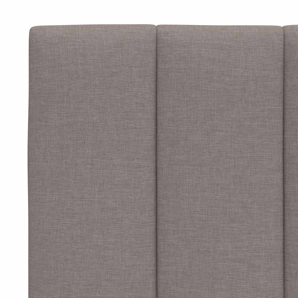 vidaXL Pernă pentru tăblie de pat, gri taupe, 90 cm, material textil vidaXL Pernă pentru tăblie de pat, gri taupe, 90 cm, material textil