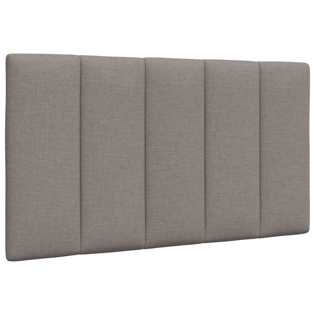vidaXL Pernă pentru tăblie de pat, gri taupe, 90 cm, material textil vidaXL Pernă pentru tăblie de pat, gri taupe, 90 cm, material textil