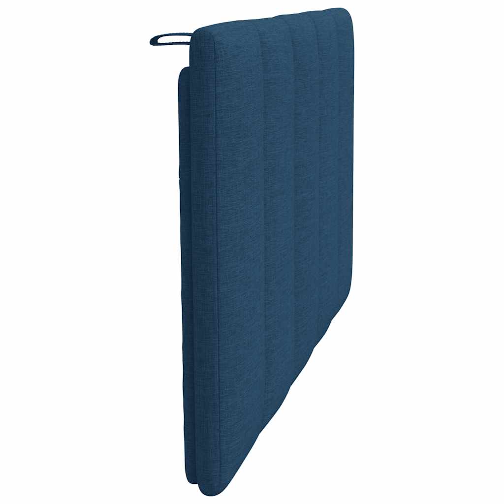 vidaXL Pernă pentru tăblie de pat, Hanko, albastru, 90 cm, material textil
