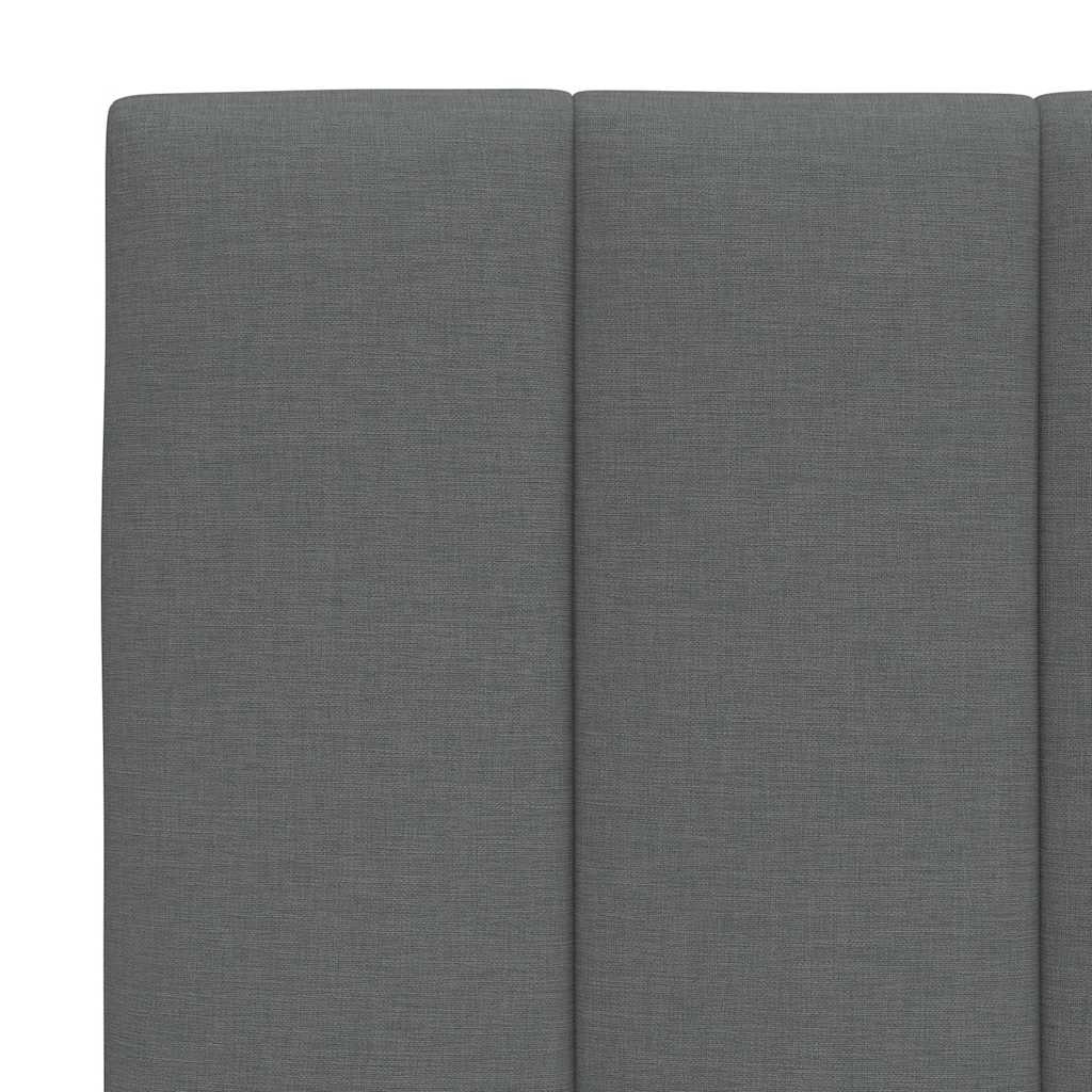 vidaXL Pernă pentru tăblie de pat, gri închis, 100 cm, material textil
