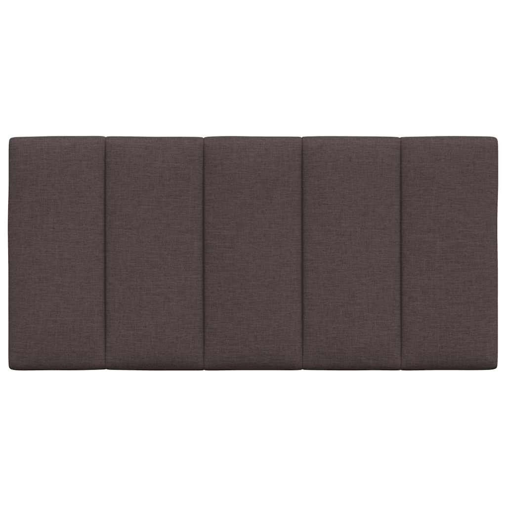 vidaXL Pernă pentru tăblie de pat maro închis, 100 cm, material textil vidaXL Pernă pentru tăblie de pat maro închis, 100 cm, material textil