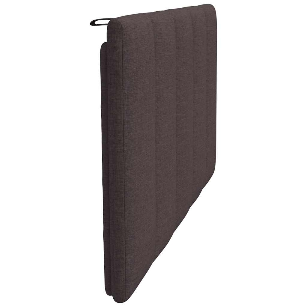 vidaXL Pernă pentru tăblie de pat maro închis, 100 cm, material textil vidaXL Pernă pentru tăblie de pat maro închis, 100 cm, material textil