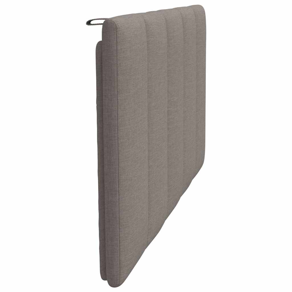 vidaXL Pernă pentru tăblie de pat, gri taupe, 100 cm, material textil vidaXL Pernă pentru tăblie de pat, gri taupe, 100 cm, material textil