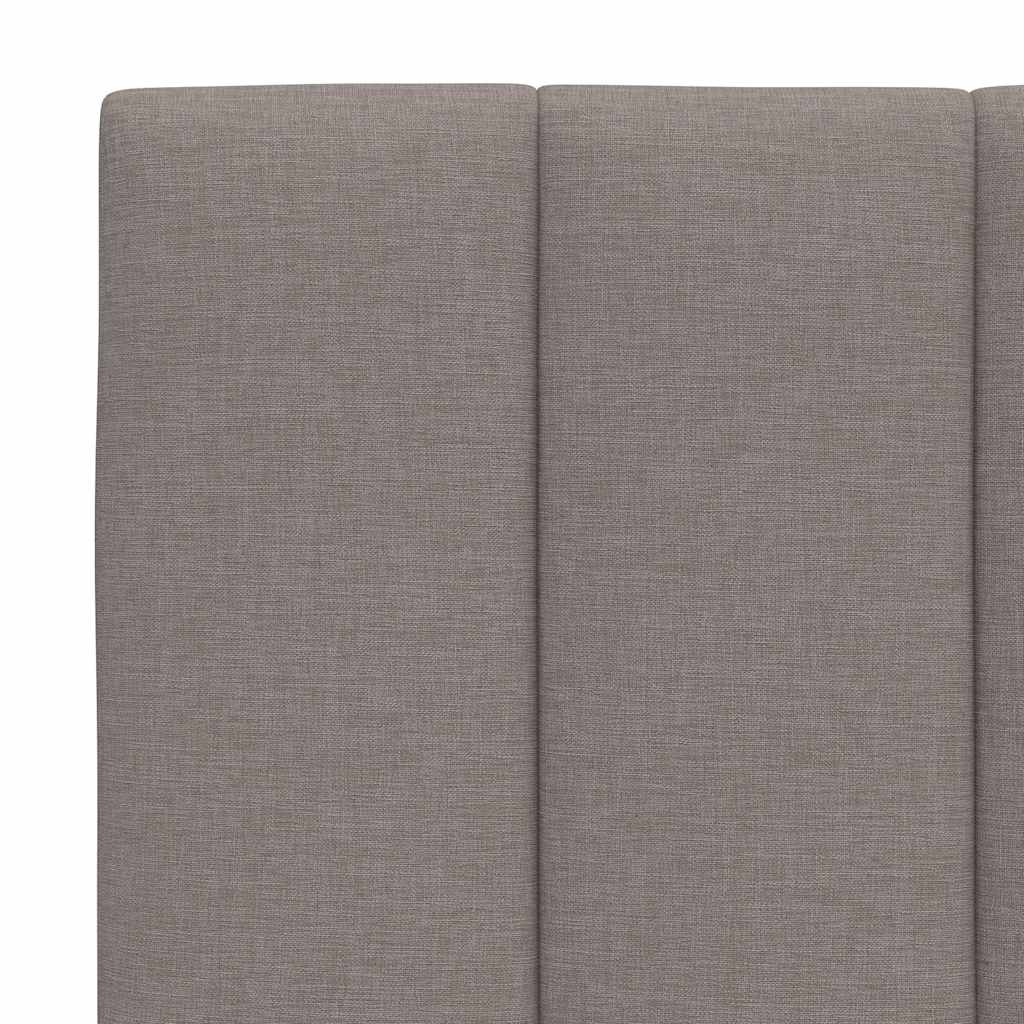 vidaXL Pernă pentru tăblie de pat, gri taupe, 100 cm, material textil vidaXL Pernă pentru tăblie de pat, gri taupe, 100 cm, material textil