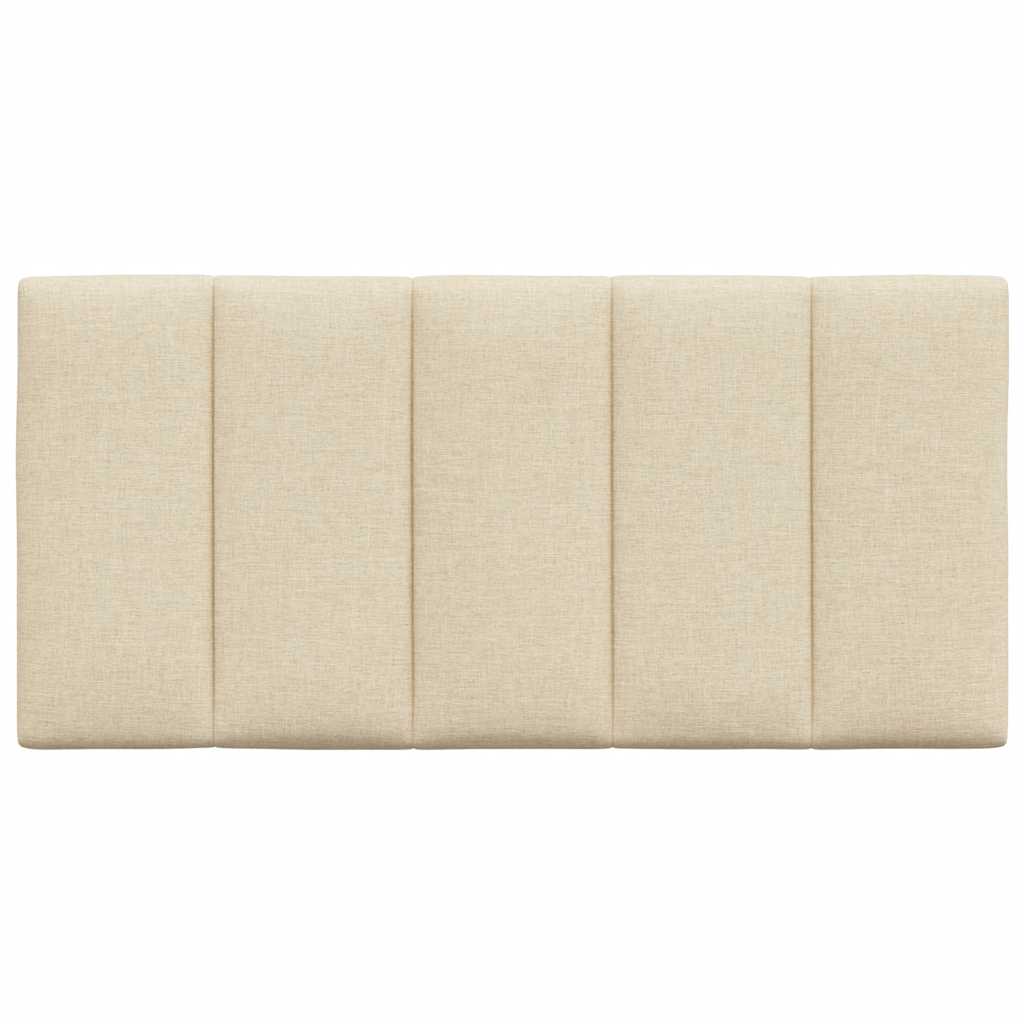 vidaXL Pernă pentru tăblie de pat, crem, 100 cm, material textil vidaXL Pernă pentru tăblie de pat, crem, 100 cm, material textil