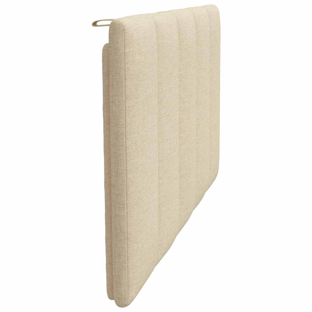 vidaXL Pernă pentru tăblie de pat, crem, 100 cm, material textil vidaXL Pernă pentru tăblie de pat, crem, 100 cm, material textil