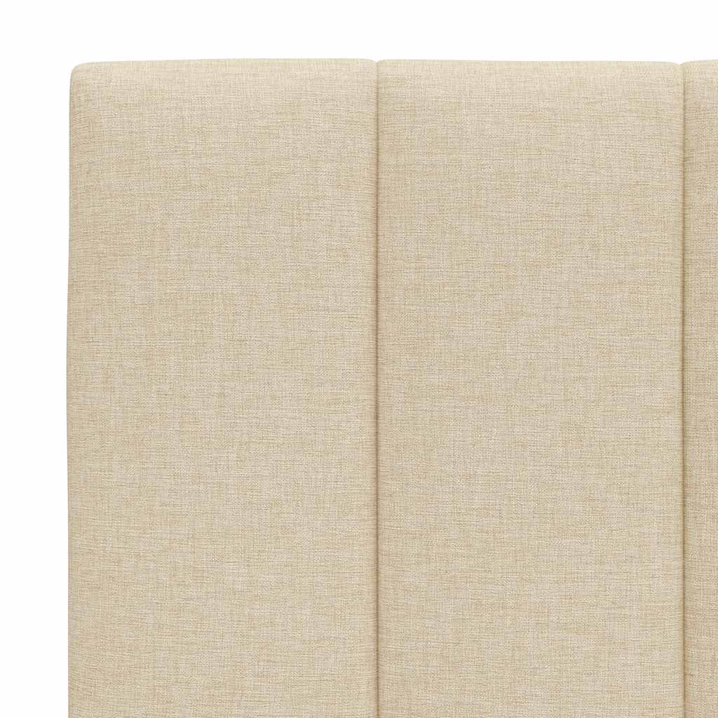 vidaXL Pernă pentru tăblie de pat, crem, 100 cm, material textil vidaXL Pernă pentru tăblie de pat, crem, 100 cm, material textil