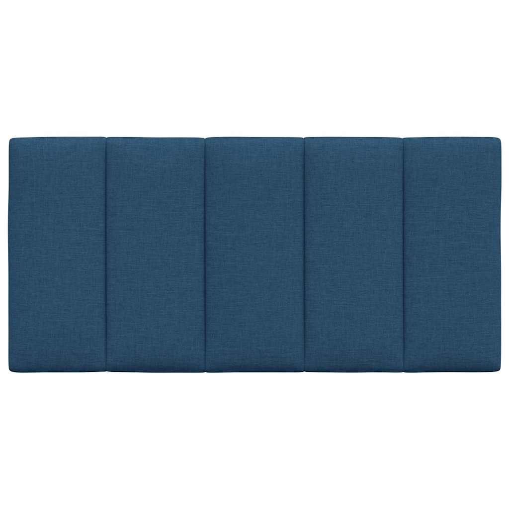 vidaXL Pernă pentru tăblie de pat, albastru, 100 cm, material textil vidaXL Pernă pentru tăblie de pat, albastru, 100 cm, material textil