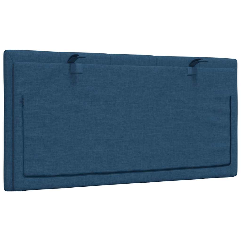 vidaXL Pernă pentru tăblie de pat, albastru, 100 cm, material textil vidaXL Pernă pentru tăblie de pat, albastru, 100 cm, material textil