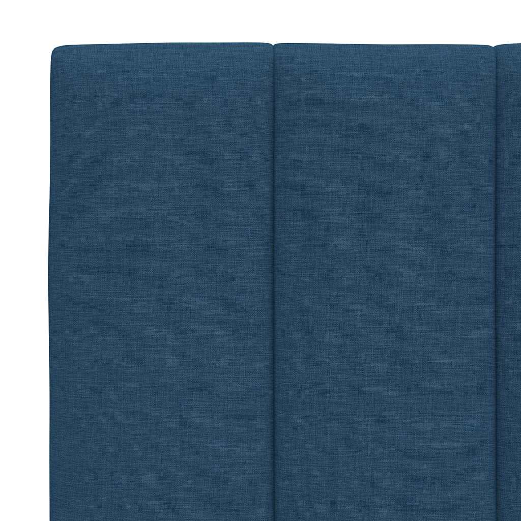 vidaXL Pernă pentru tăblie de pat, albastru, 100 cm, material textil vidaXL Pernă pentru tăblie de pat, albastru, 100 cm, material textil